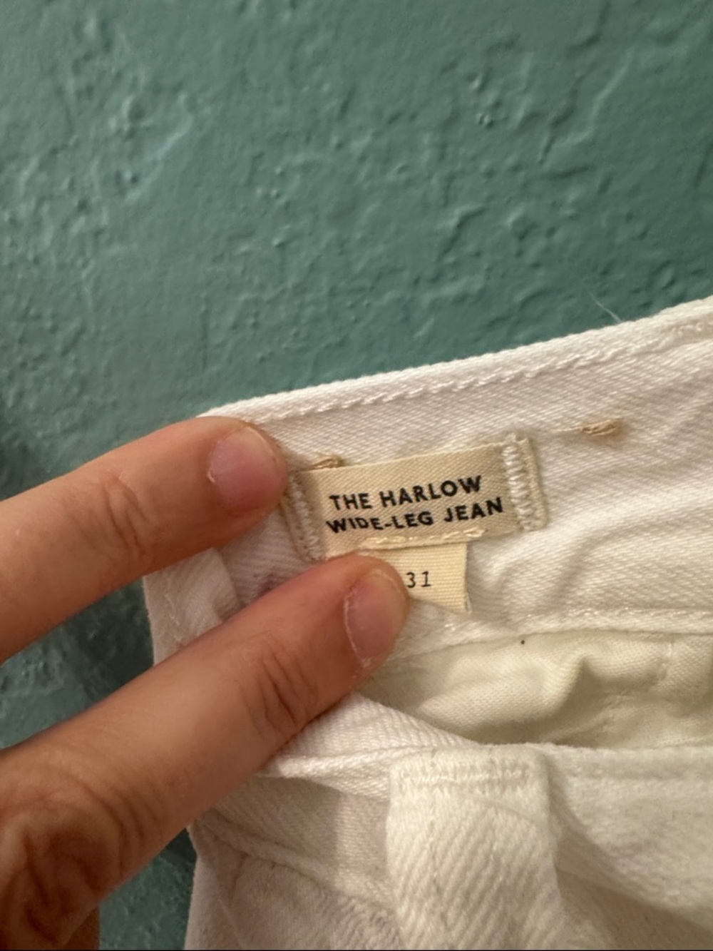 Madewell Off-White Wide-Leg Cotton Trousers - Picture 4 of 6